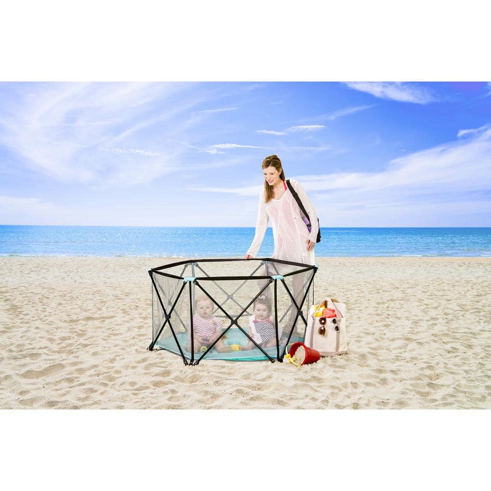26 in. Six Panel My Play Portable Play Yard - Hercitys