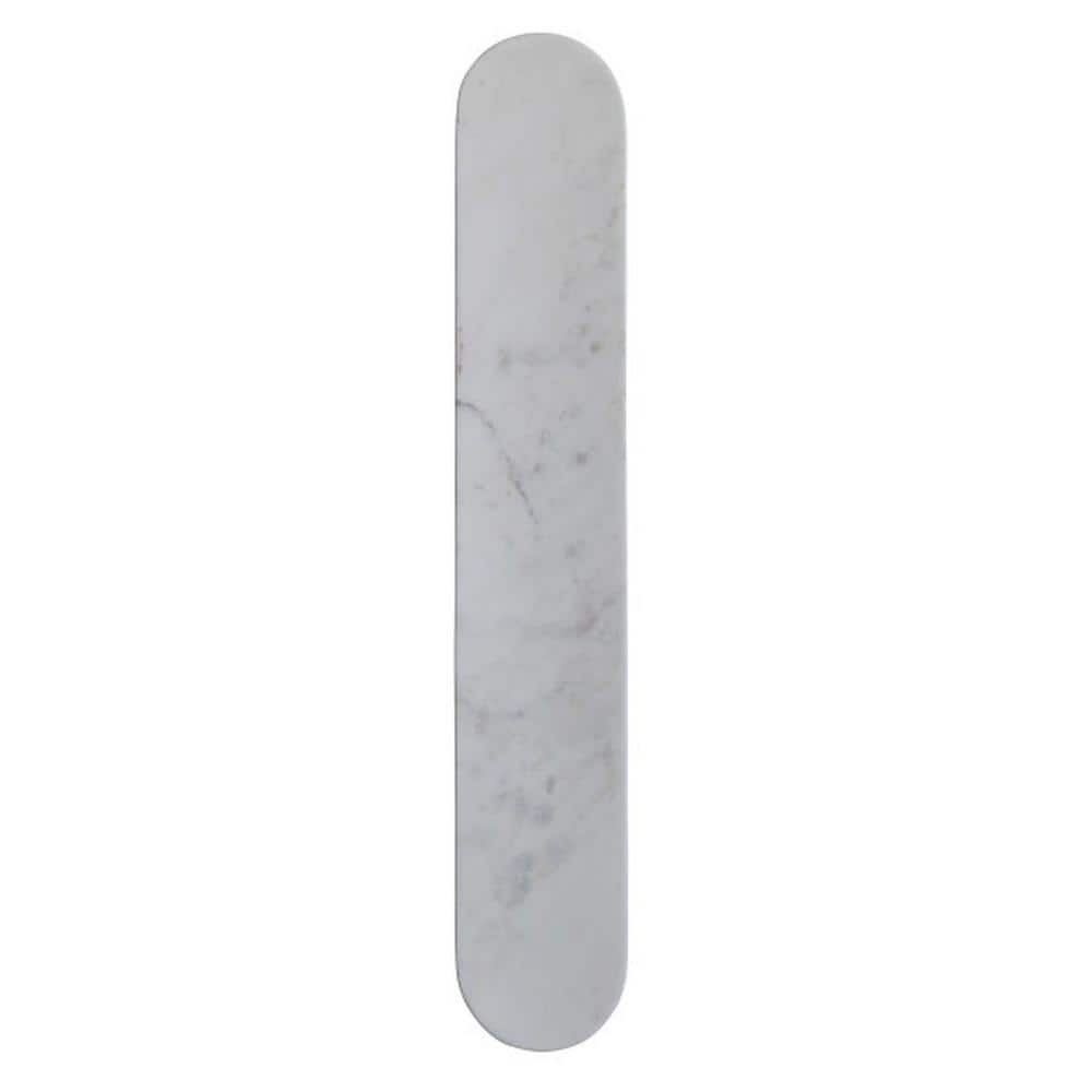 24 in. Modern White Oval Marble Serving Board - Hercitys