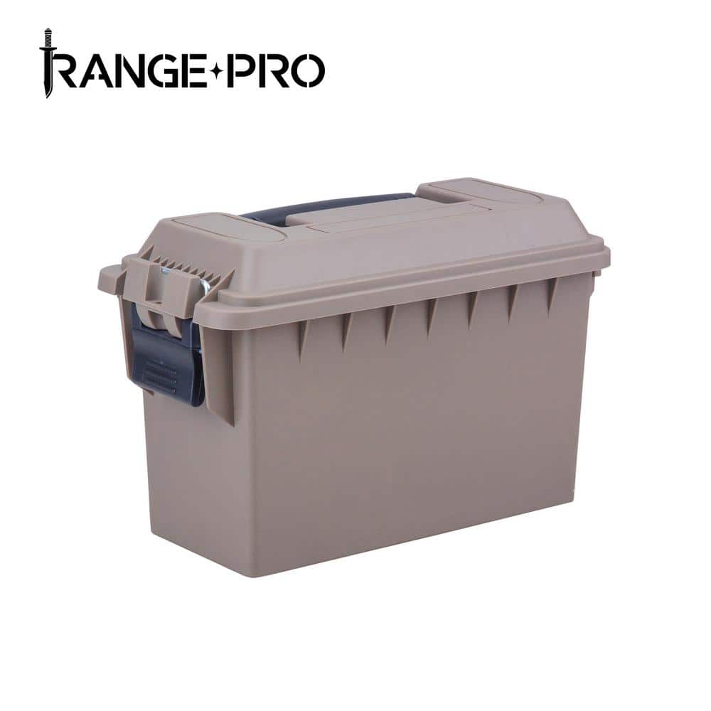 1 gal. Mini Dry Storage Box 4-Piece Set with Carry Tray in Dark Earth - Hercitys