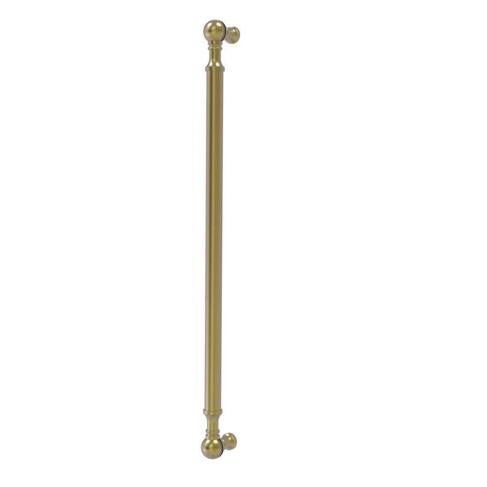 18 in. Center-to-Center Beaded Refrigerator Pull in Satin Brass - Hercitys