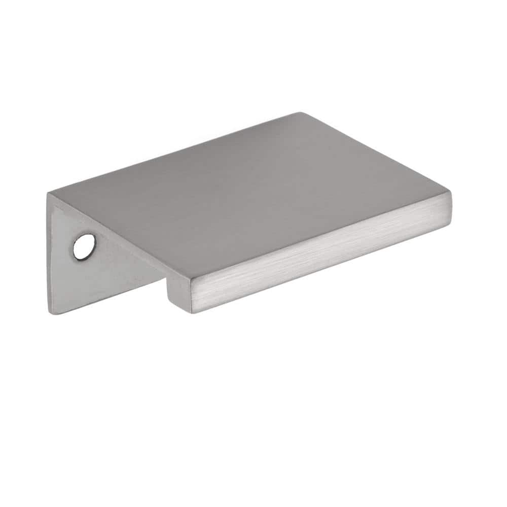 5-Pack Ethan 1-1/2 in. (38 mm) Center-to-Center Satin Nickel Edge Drawer Pull - Hercitys