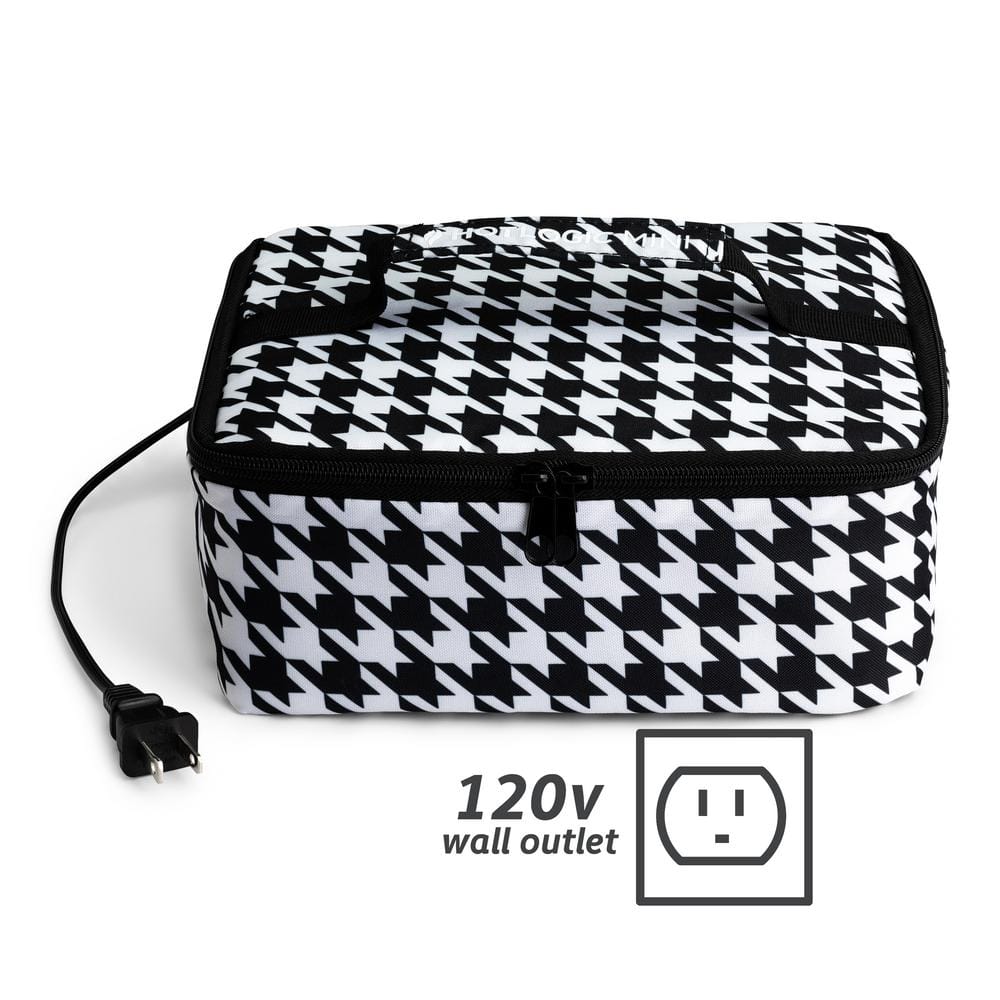 45-Watts Houndstooth Portable Oven Food Warming Tote - Hercitys