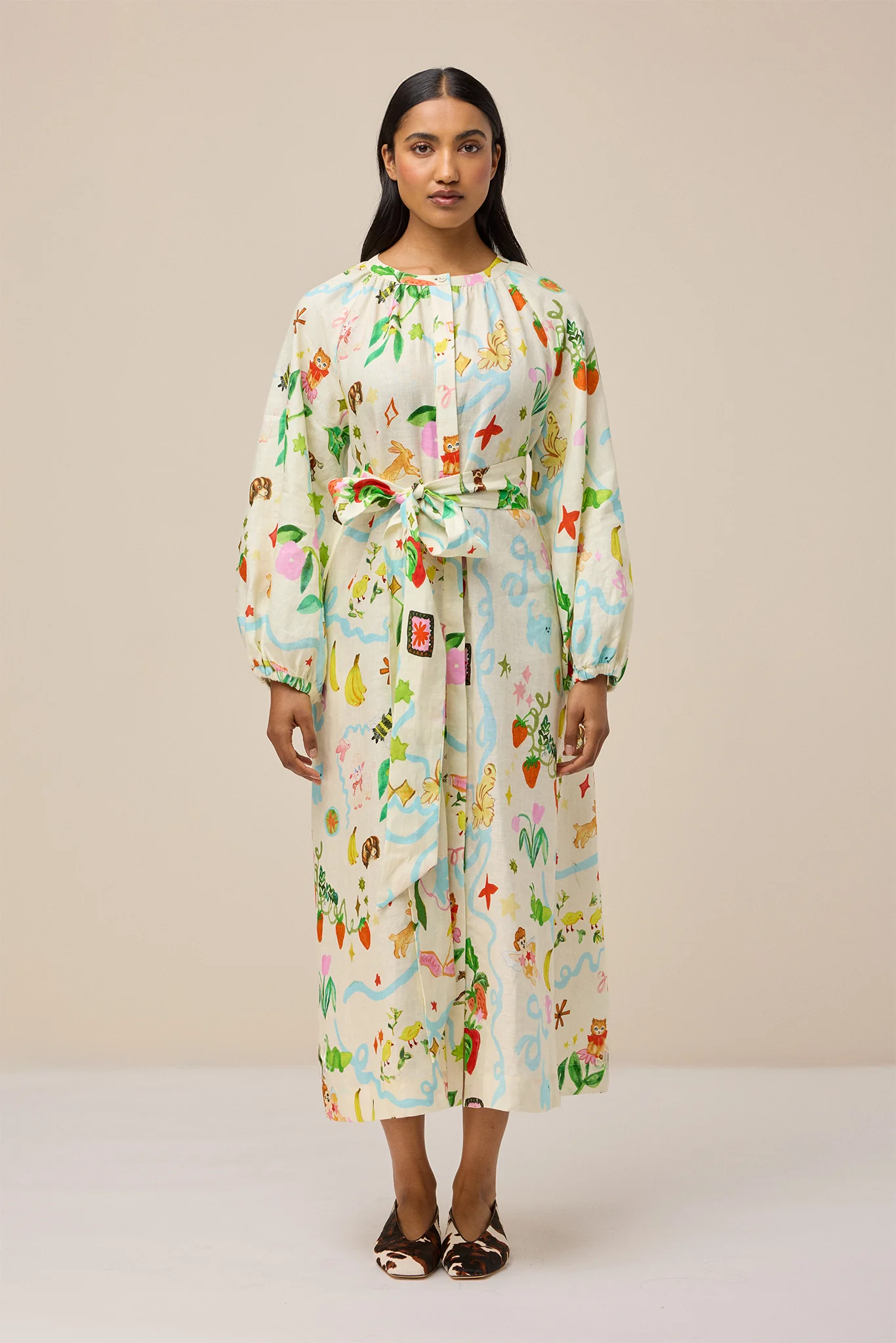 KEEPSAKE DRESS - STORY BOOK CREAM - Hercitys