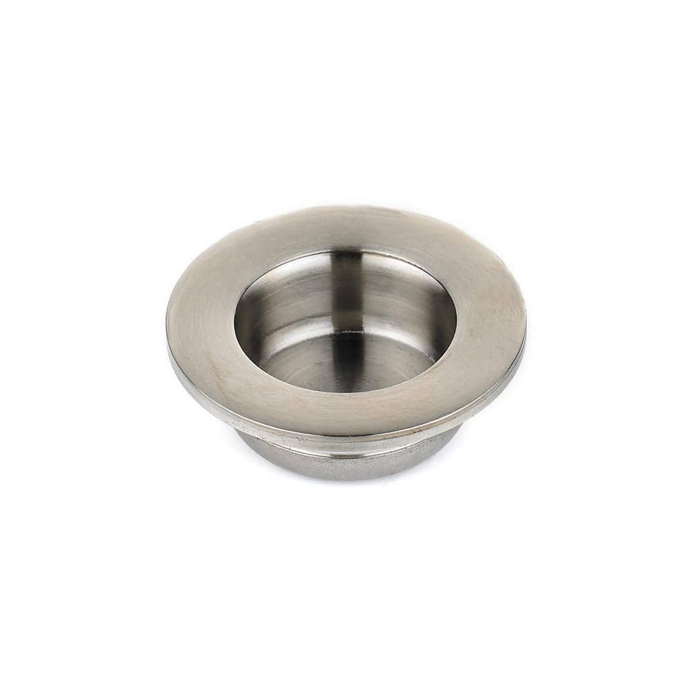 1-3/8 in. (35 mm) Modern Brushed Nickel Cabinet Recessed Pull - Hercitys