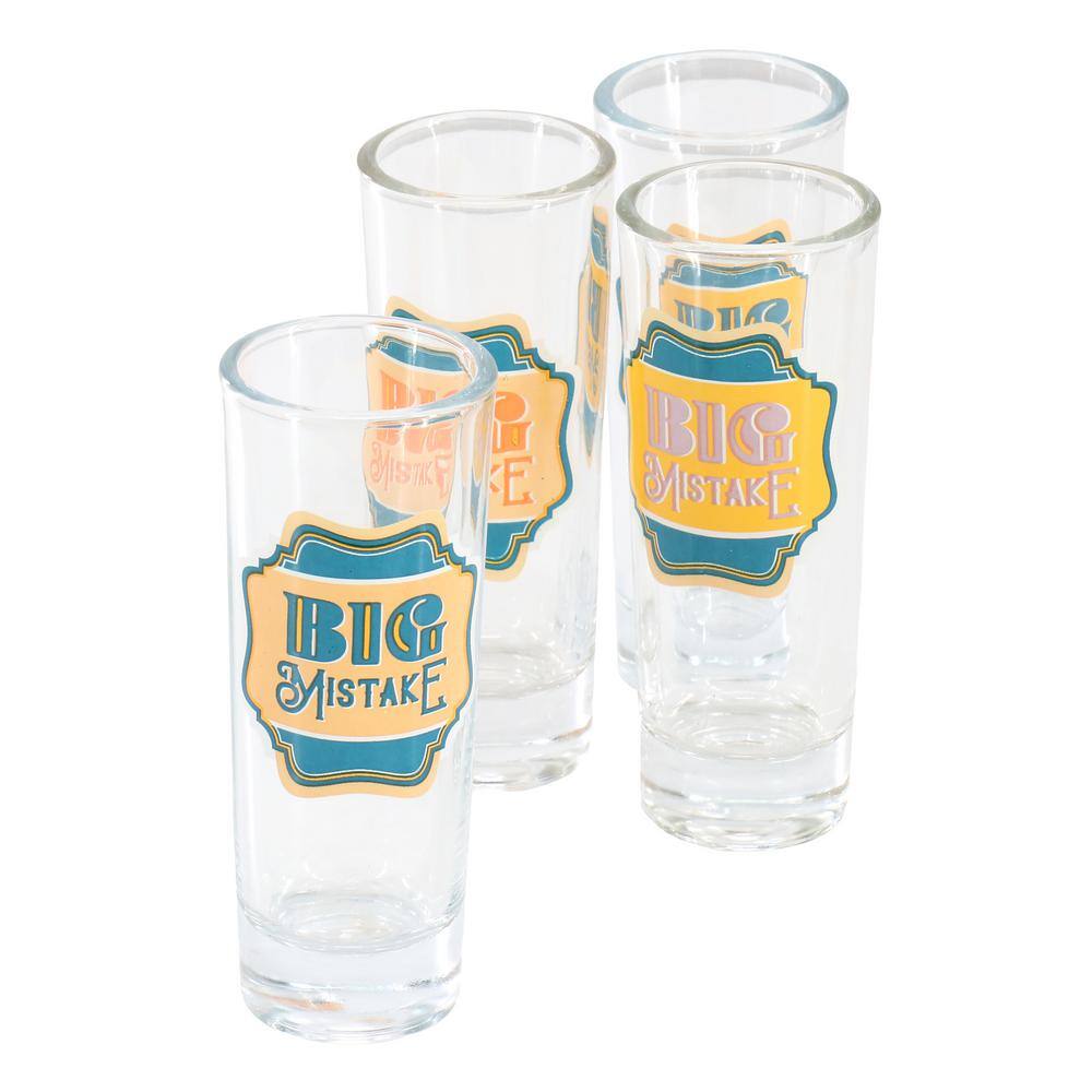4-Piece 2.2 oz. Shot Glass Set in Teal - Hercitys