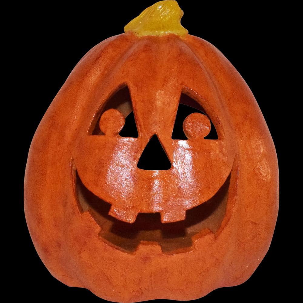 12.5 in. Dia Halloween Tabletop Jack-O-Lantern, Orange - Hercitys