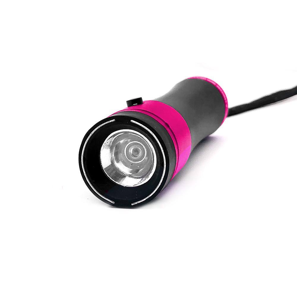 200 Lumens Ivy Pink Women’s Choice Stun Gun Flashlight with Concealed Prongs and High Voltage Stun - Hercitys