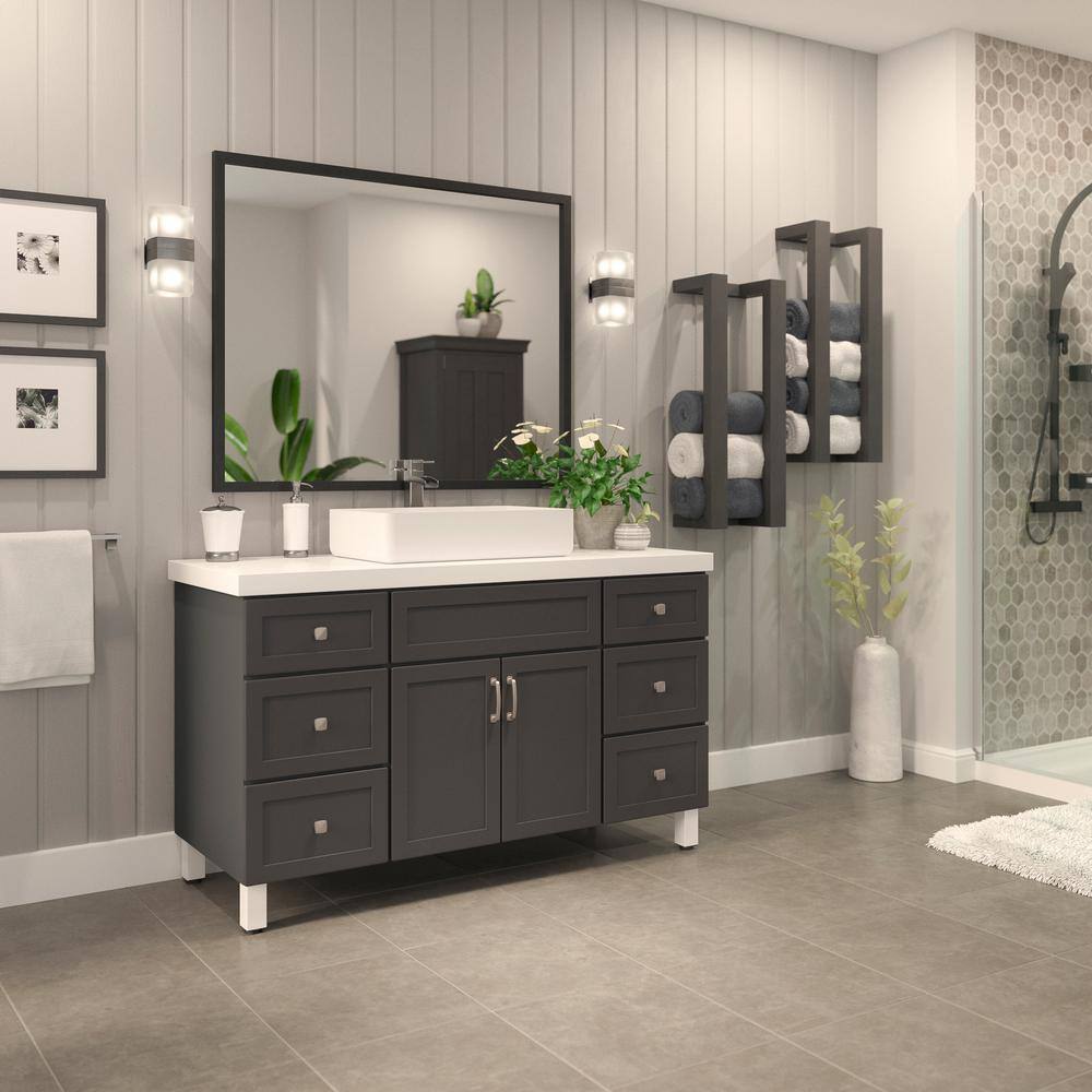 (4-Pack) 4 3/4 in. (120 mm) Matte White Metal Square Furniture Leg with Leveling Glide - Hercitys