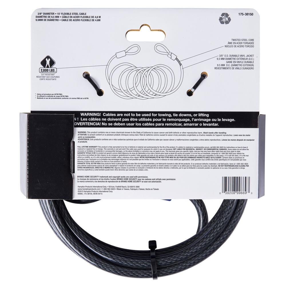 3/8 in. x 15 ft. Cable - Hercitys