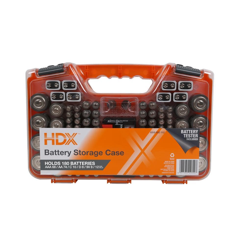 180-Battery Organizer Case with Battery Tester - Hercitys