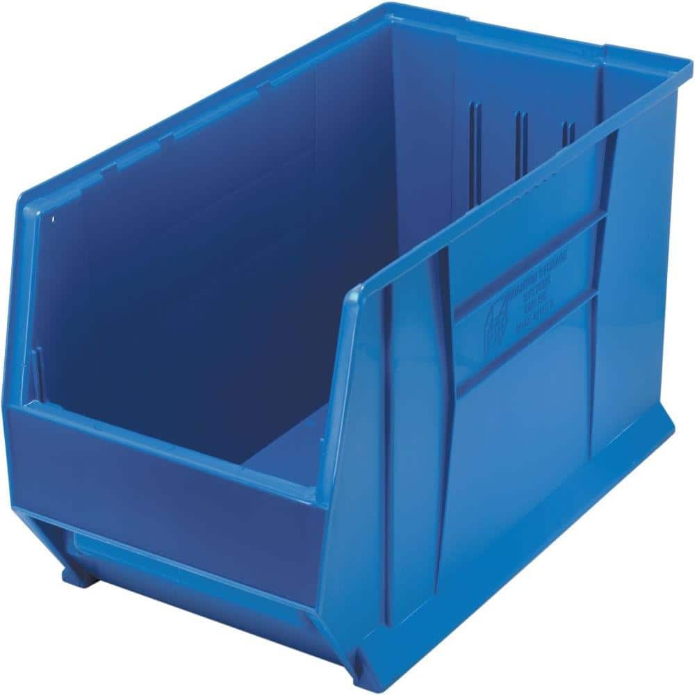 30 in. Quantum Hulk 33 Gal. Storage Tote in Blue (1-Pack) - Hercitys