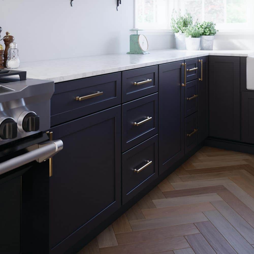 (10-Pack) Chamfered Slim Bar 6-5/16 in. (160 mm) Classic Champagne Bronze Cabinet Handle Drawer Bar Pulls - Hercitys