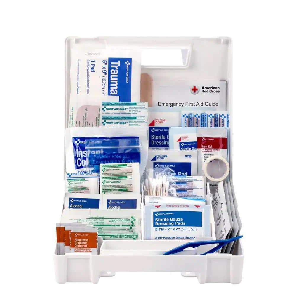 130-Piece Plastic OSHA First Aid Kit - Hercitys