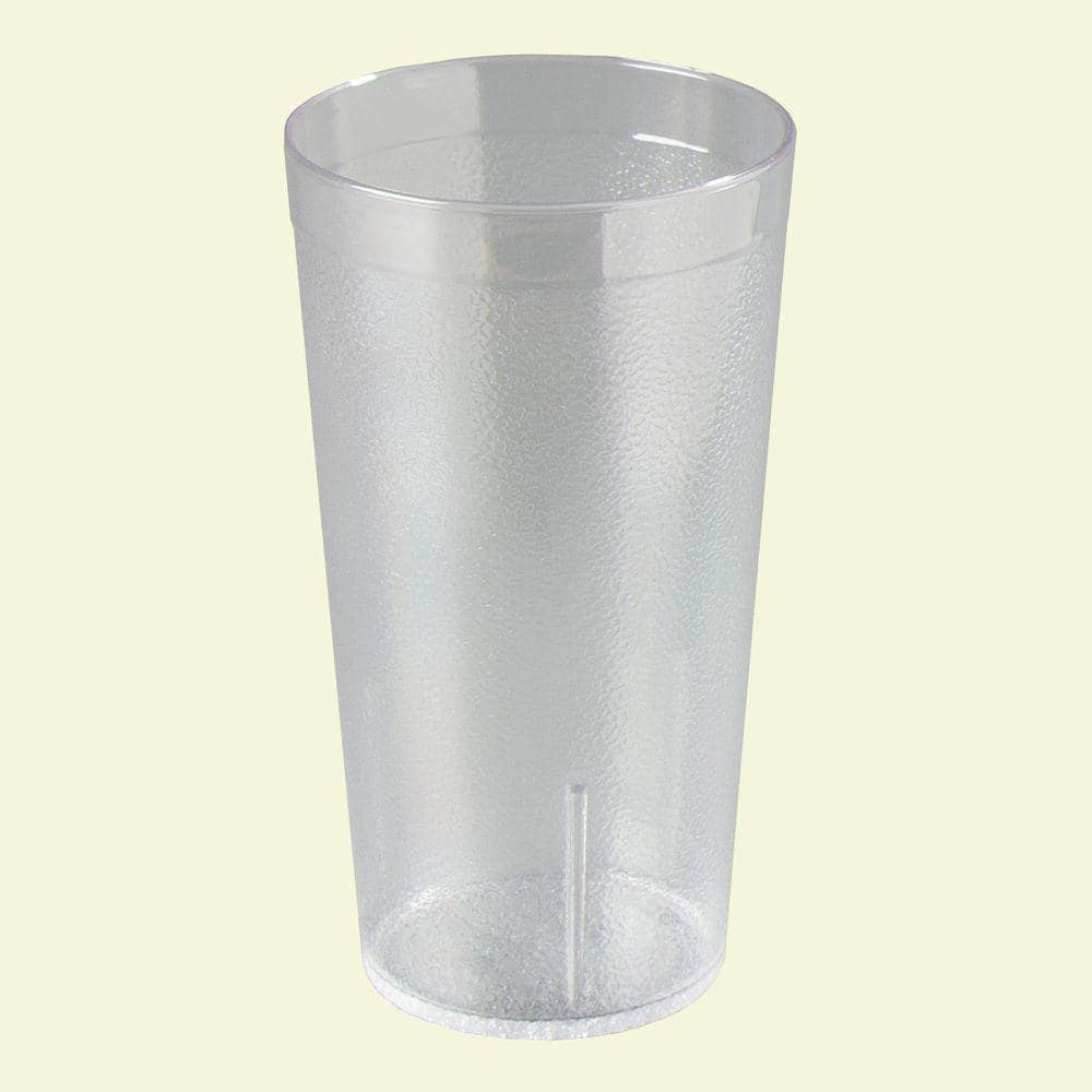 16 oz. SAN Plastic Stackable Tumbler in Clear (Case of 72) - Hercitys