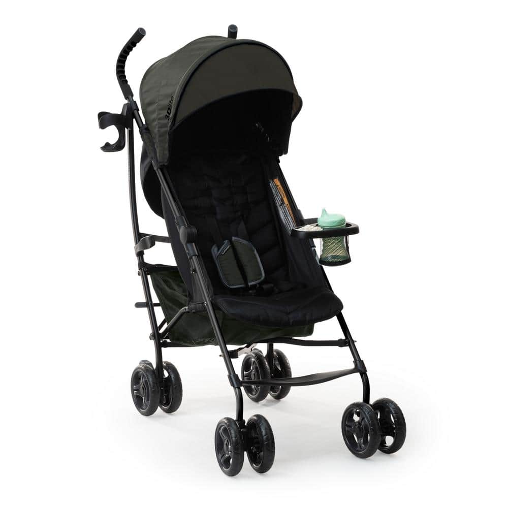 3 Dlite Convenience Stroller, Light-weight Travel Stroller, Green-Age 6-Months Up to 50 lbs. - Hercitys