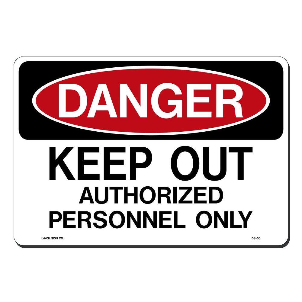 14 in. x 10 in. Authorized Personnel Only Sign Printed on More Durable, Thicker, Longer Lasting Styrene Plastic - Hercitys