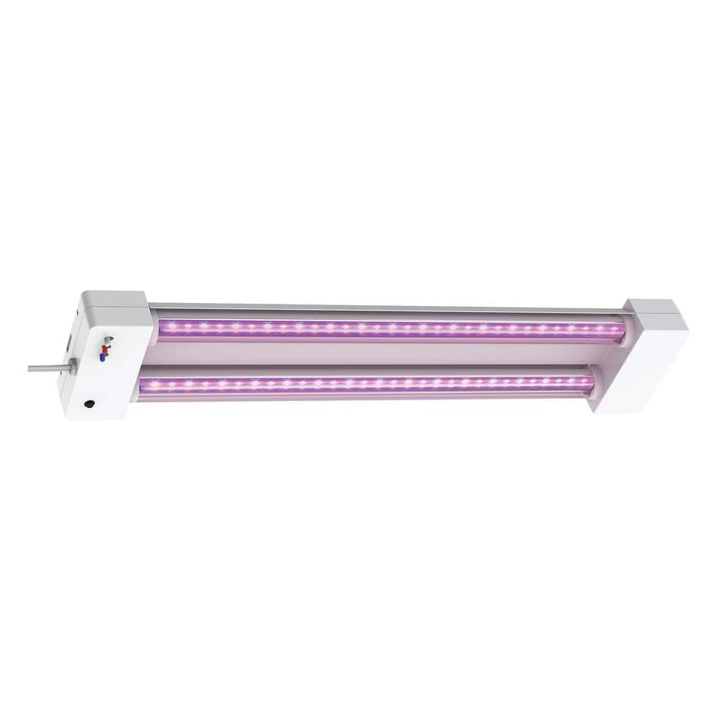 2 ft. 32-Watt White LED 3 Adjustable Spectrum Linkable Plant Grow Light Fixture - Hercitys