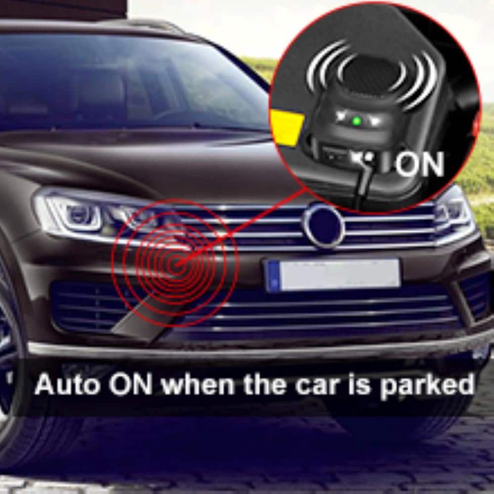 12-Watt Under Hood Electronic Outdoor Insect Pests Animal Rat Car Repellent Device, Ultra Sonic Strobe Light (2-Pack) - Hercitys