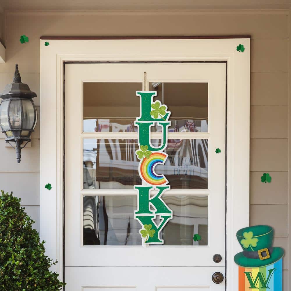 42 in. H St. Patrick’s Metal LUCKY Yard stake - Hercitys
