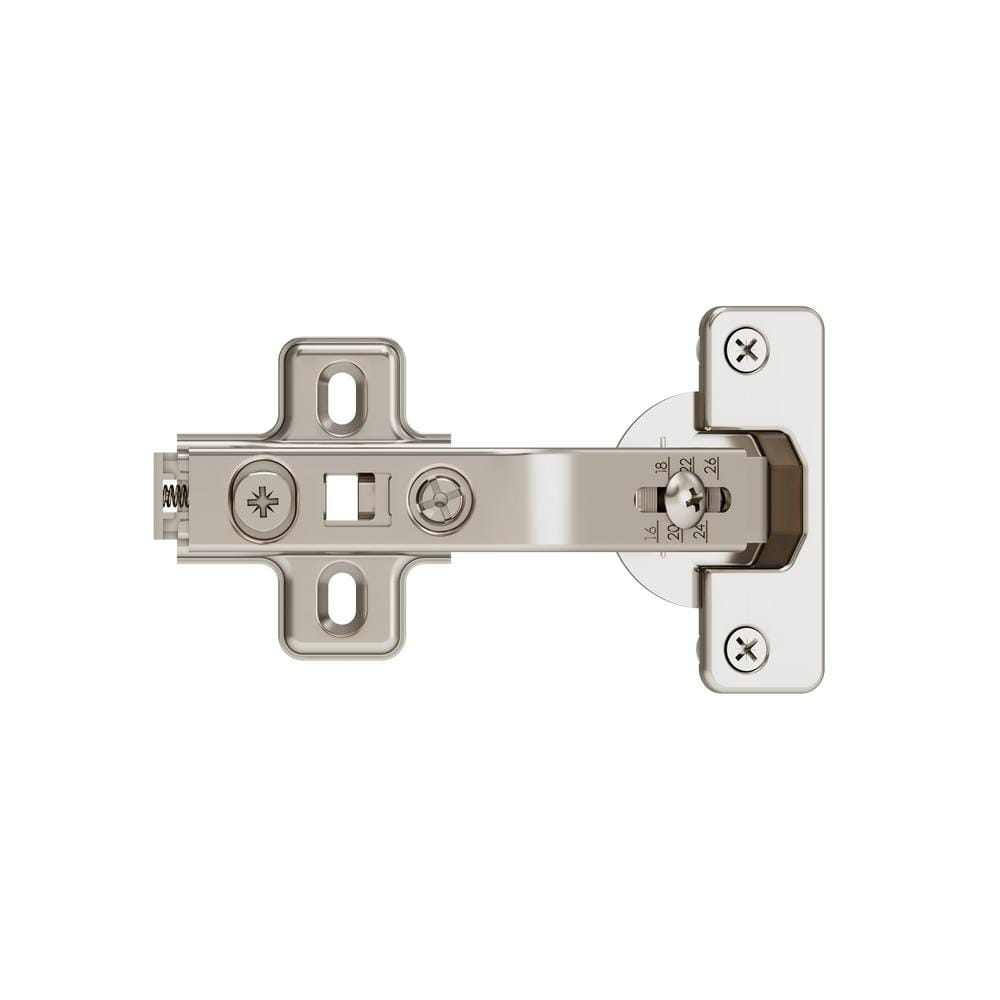 2-Pack Nickel 135° Bi Fold Door Euro Concealed Face Frame Corner Cabinet Hinges - Hercitys