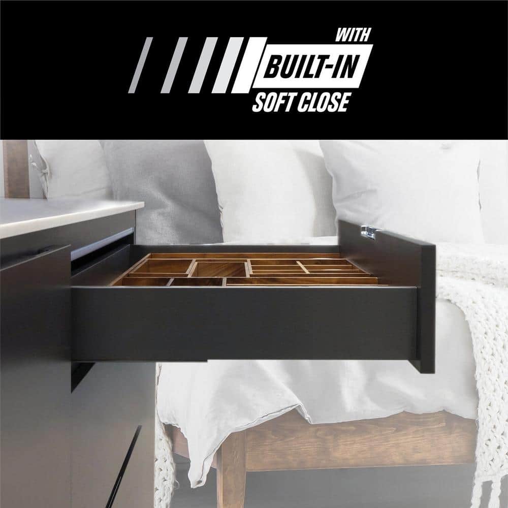 (Pair) 19-11/16 in. (500 mm) Full Extension Concealed Undermount Soft-Close Drawer Slide - Hercitys