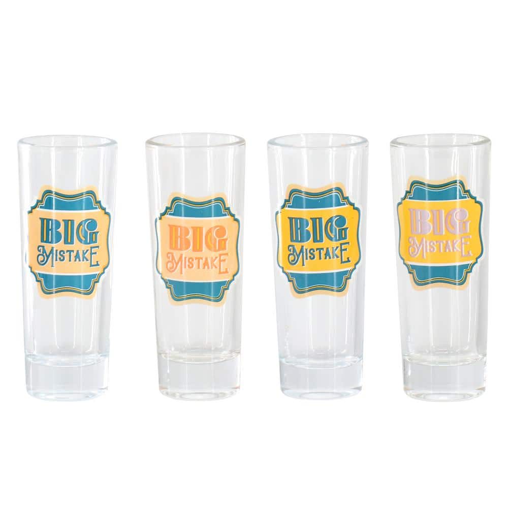 4-Piece 2.2 oz. Shot Glass Set in Teal - Hercitys