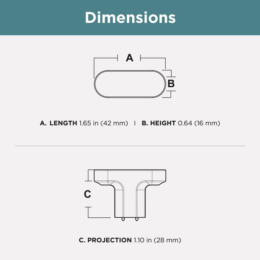 (10-Pack) Scalloped 1-5/8 in. (42 mm) Modern Gold T-Shaped Bar Cabinet Knobs - Hercitys