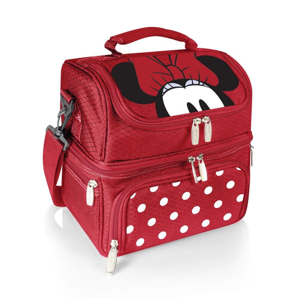 3 Qt. 8-Can Minnie Mouse Pranzo Lunch Tote Cooler in Red - Hercitys
