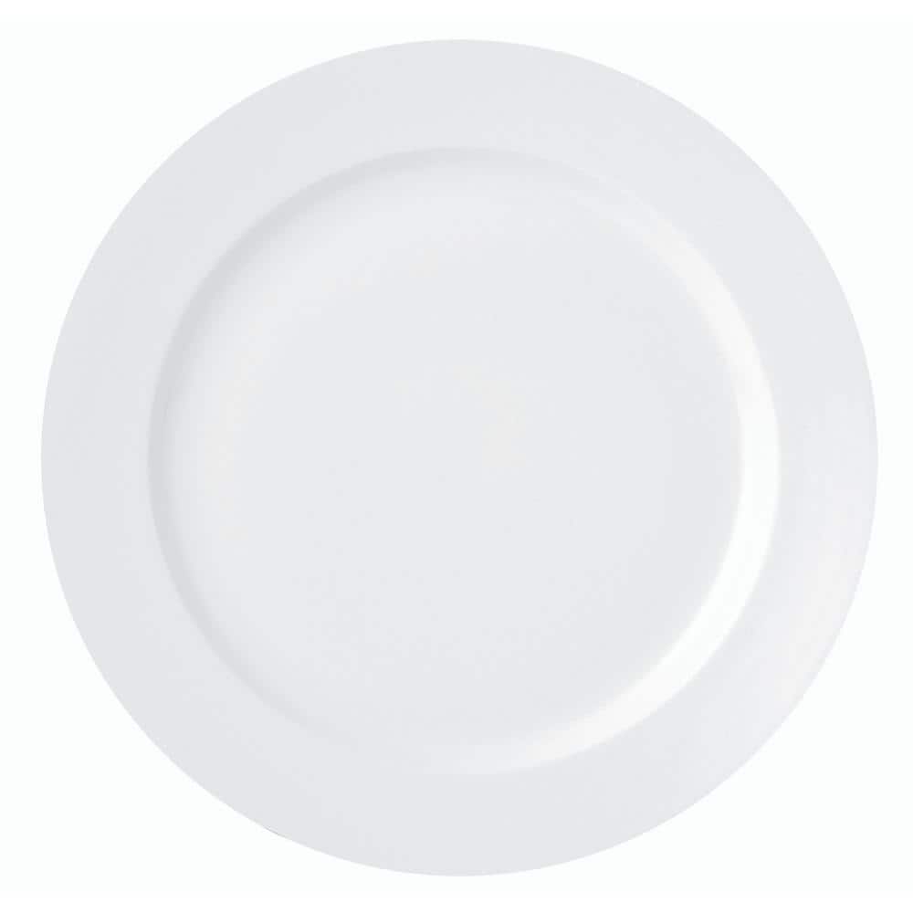 12 in. Verge Porcelain Plates (Set of 12) - Hercitys