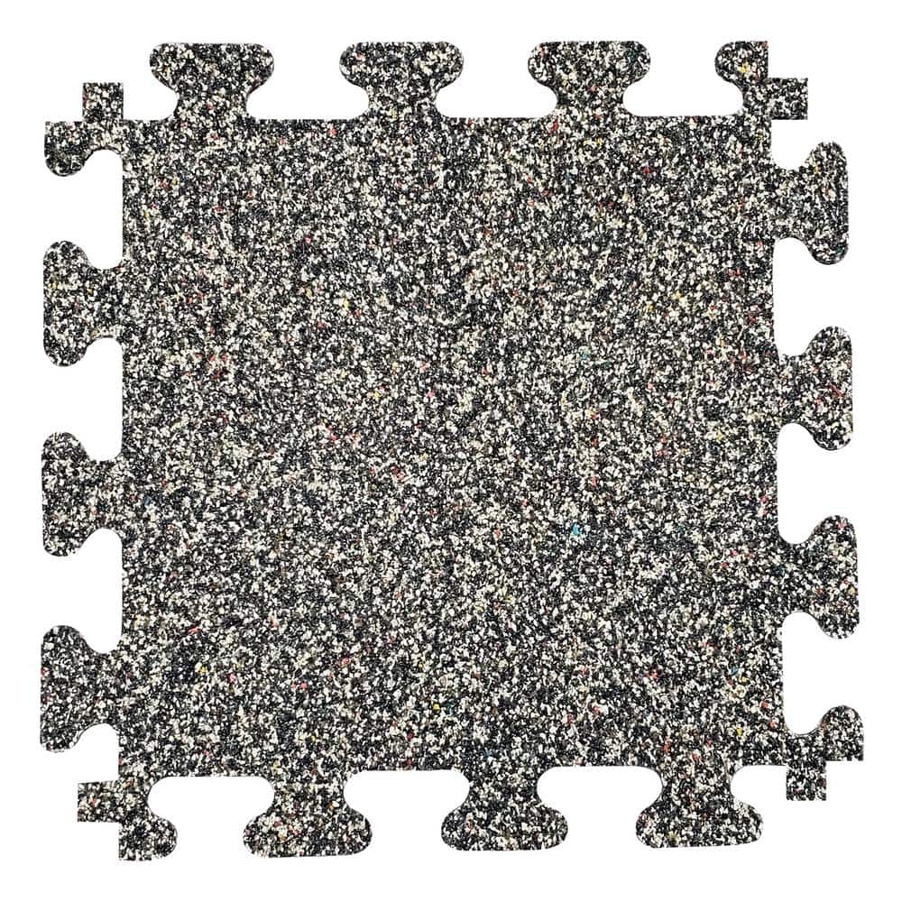 18 in. x 18 in. Rubber Gym/Exercise Flooring Tiles with Nike Grind (14.32 sq. ft.) (6-Pack) Colors will Vary - Hercitys