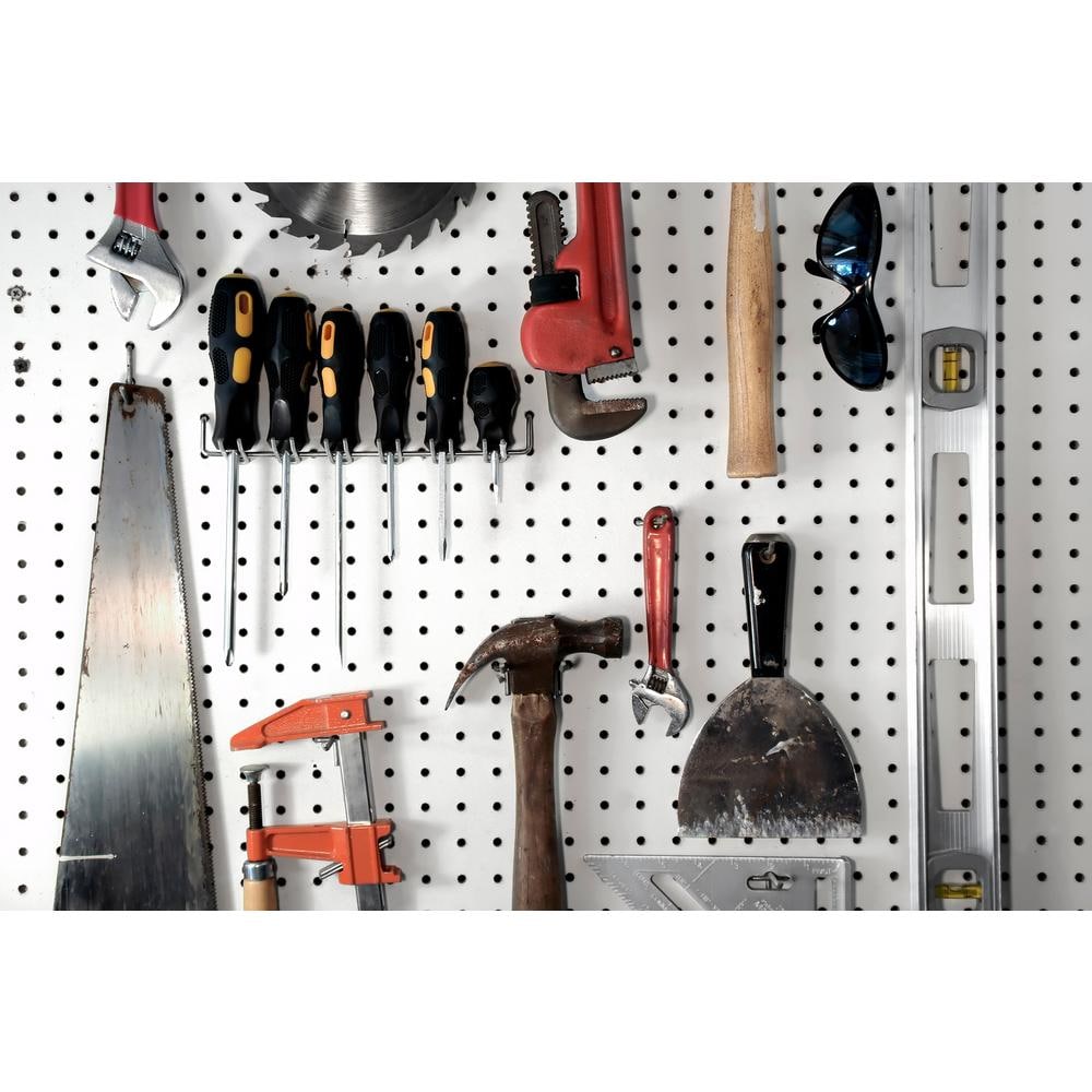 (47-Piece) 1/8 in. Metal Locking Pegboard Hook Assortment Kit - Hercitys