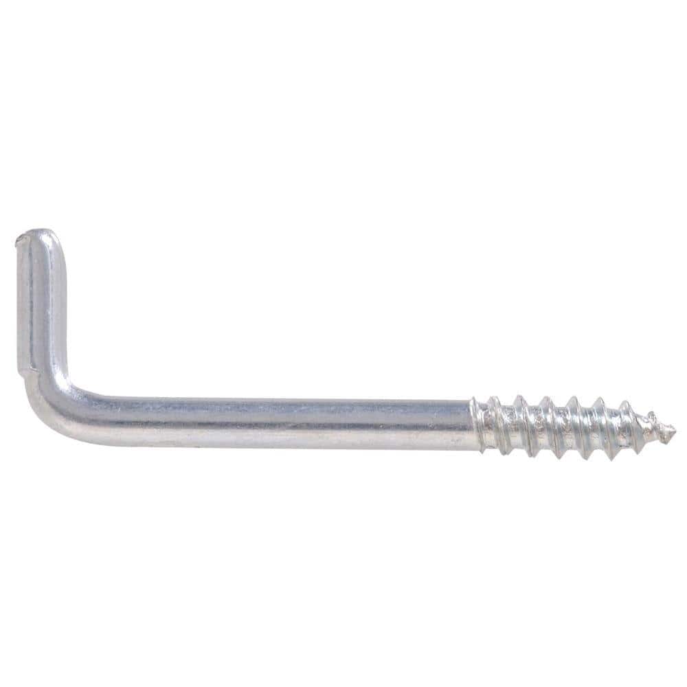 0.106 x 1-3/8 in. Zinc-Plated Square Bend Hook (100-Pack) - Hercitys