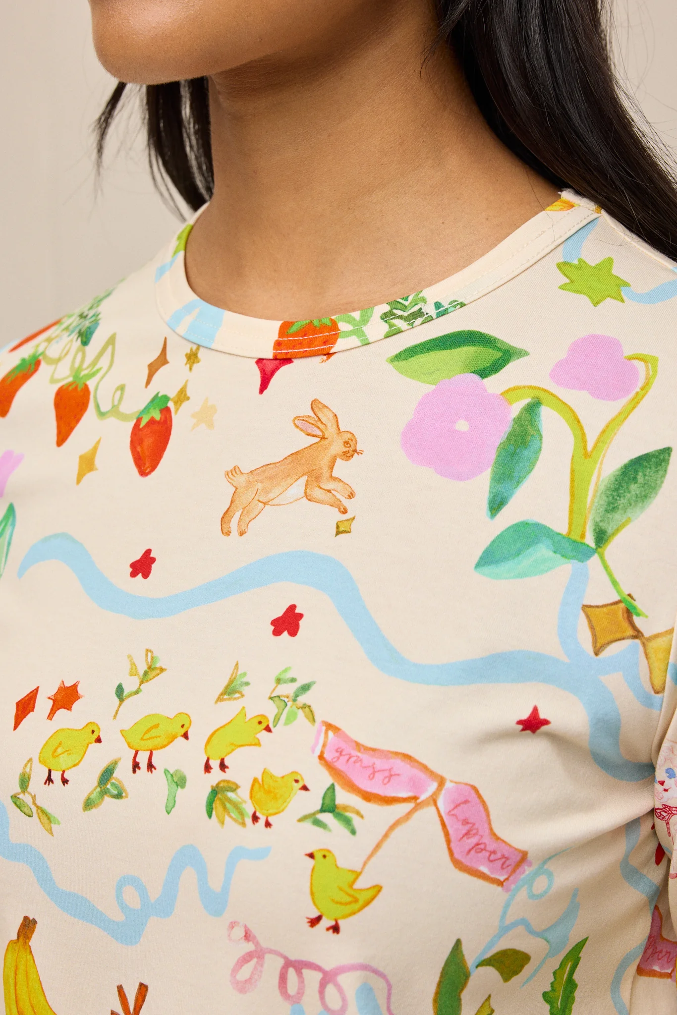 SUNNY TEE - STORY BOOK CREAM - Hercitys