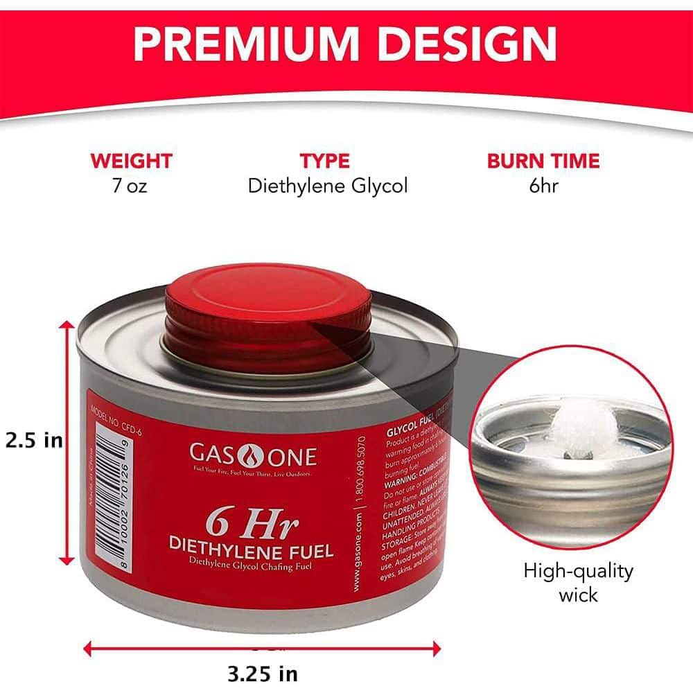 12-piece 6-Hr Cooking Fuel Wick Safe Chafing Fuel Lid Opener for Chafing Dish - Hercitys