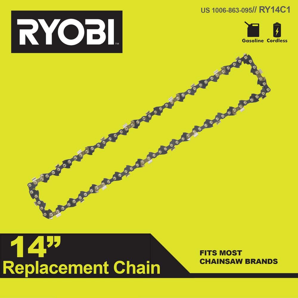 14 in. 0.050-Gauge Replacement Full Complement Standard Chainsaw Chain, 52 Links (4-Pack) - Hercitys