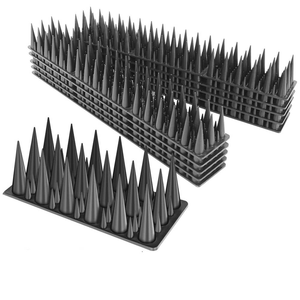 30-Pack Plastic Deterrent Bird Spikes for Small Birds Pigeons and Squirrels - Hercitys