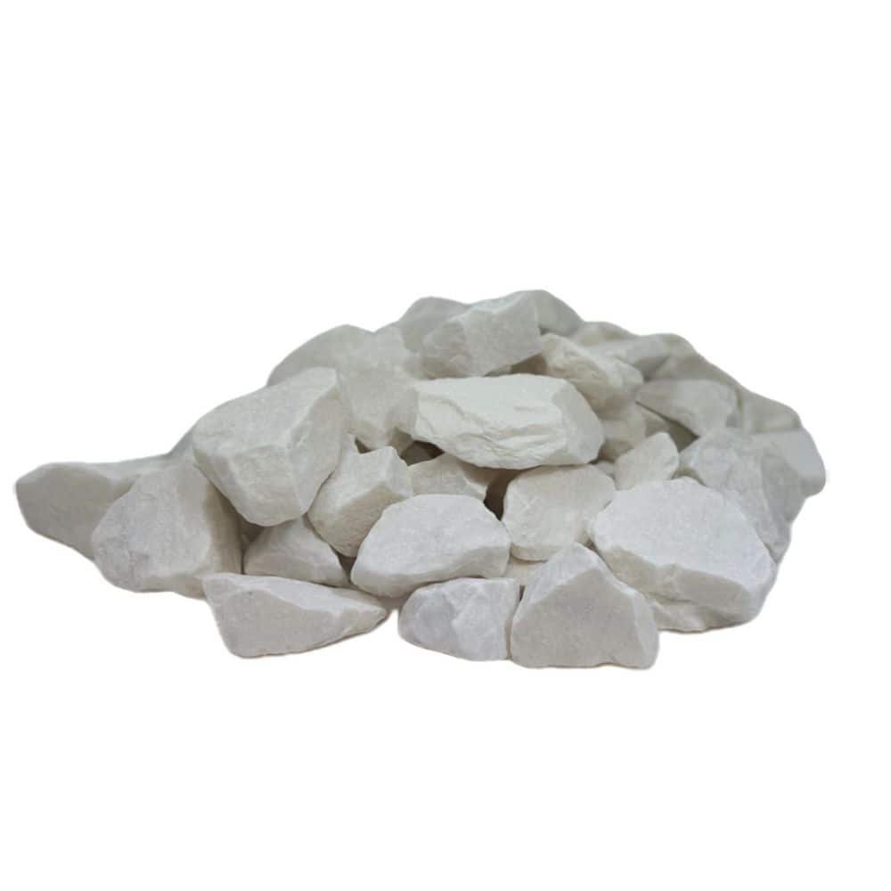 0.40 cu. ft. 0.5 in. to 1.5 in. Snow White Marble Chips - Hercitys