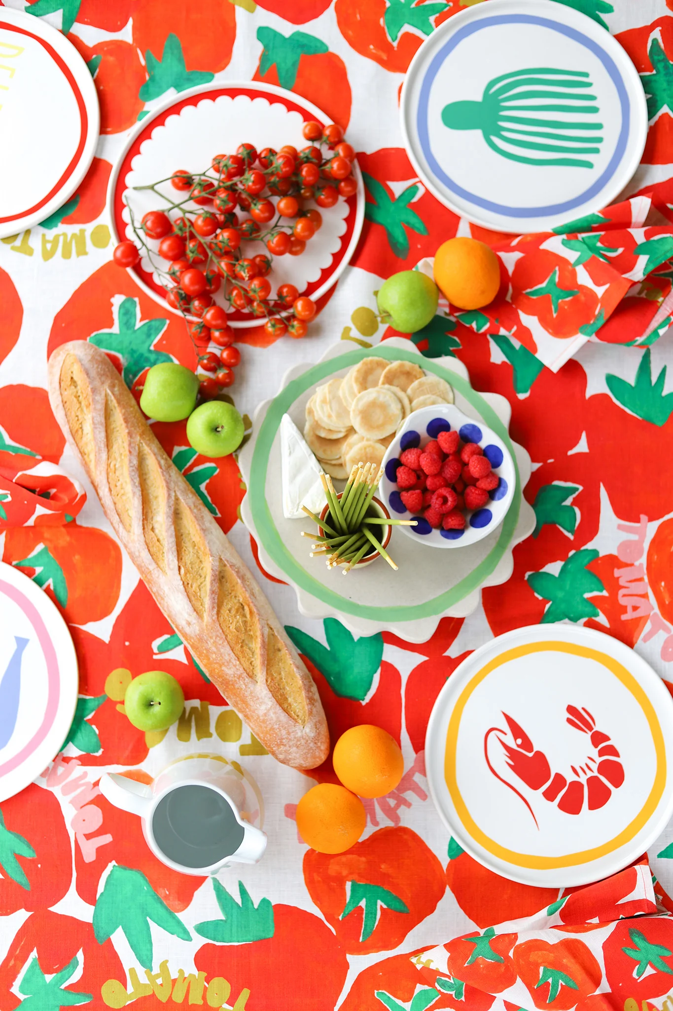 LINEN TABLECLOTH - TOMATO - Hercitys