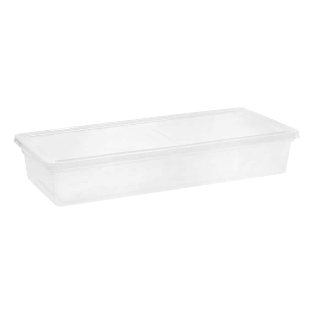 41 Qt./38.7 Gal. Underbed Storage Box in Clear - Hercitys