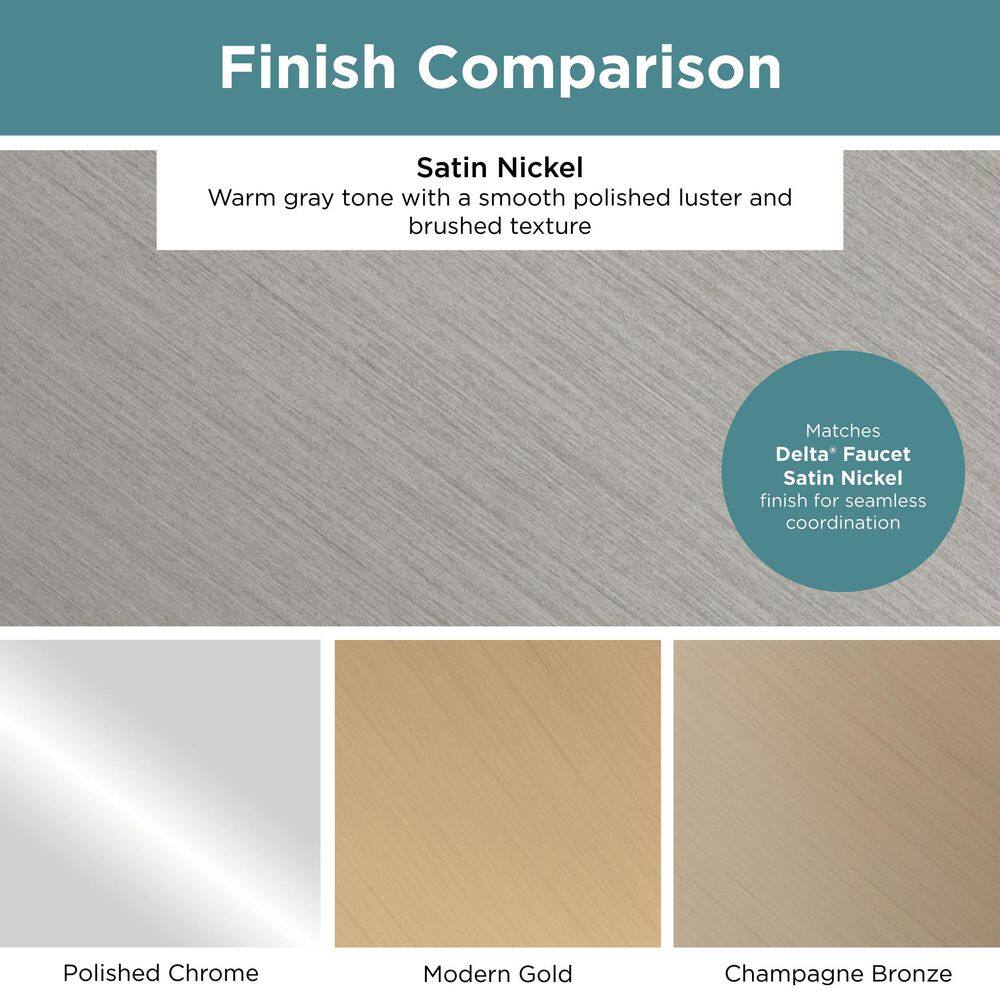 (10-Pack) Round Layered Backplate 3 in. (76 mm) Modern Satin Nickel Cabinet Handle Drawer Bar Pulls - Hercitys