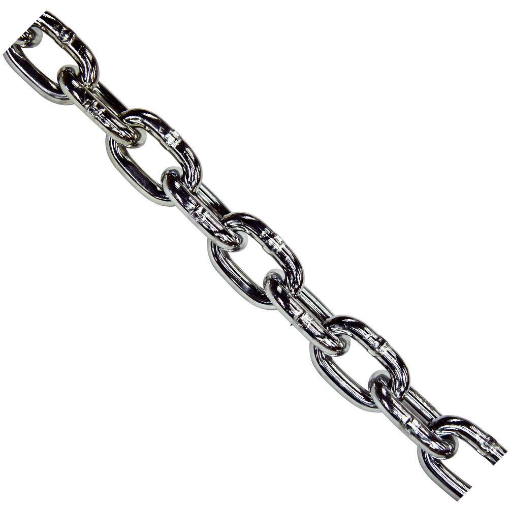 3/8 in. x 45 ft. Steel Zinc-Plated Grade 30 Proof Tested Coil Chain with 2650 lbs. Safe Working Load - Hercitys