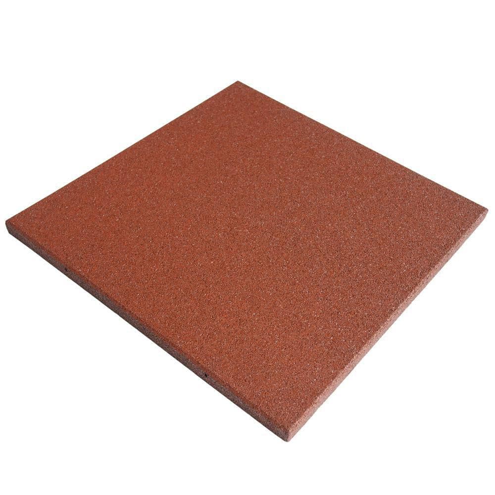 “Eco-Sport” Interlocking Rubber Flooring Tiles, Terra Cotta 3/4 in. x 19.5 in. x 19.5 in. (26.4 sq.ft, 10 Pack) - Hercitys