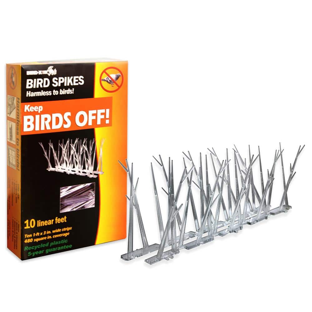 10 ft. Original Plastic Bird Spikes Bird Control Kit - Hercitys
