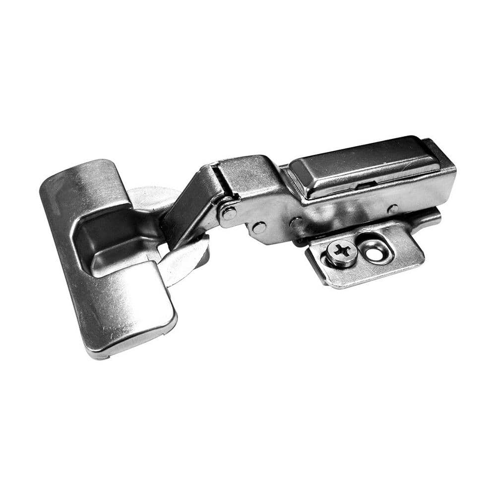 (2-Pack) RCS Series Half Overlay 35 mm Soft Close Nickel 105° Frameless Cabinet Hinge - Hercitys