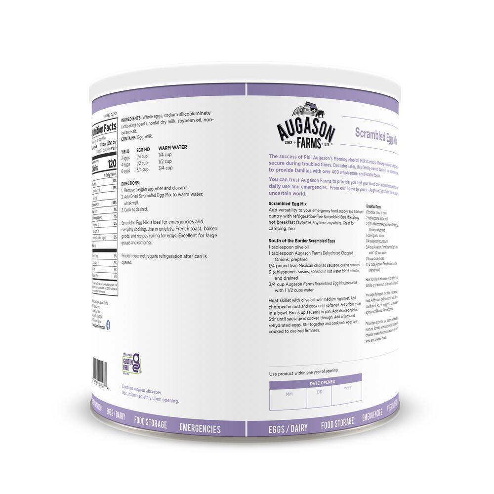 36 oz. #10 GF AF Dairy Scrambled Egg Mix - Hercitys