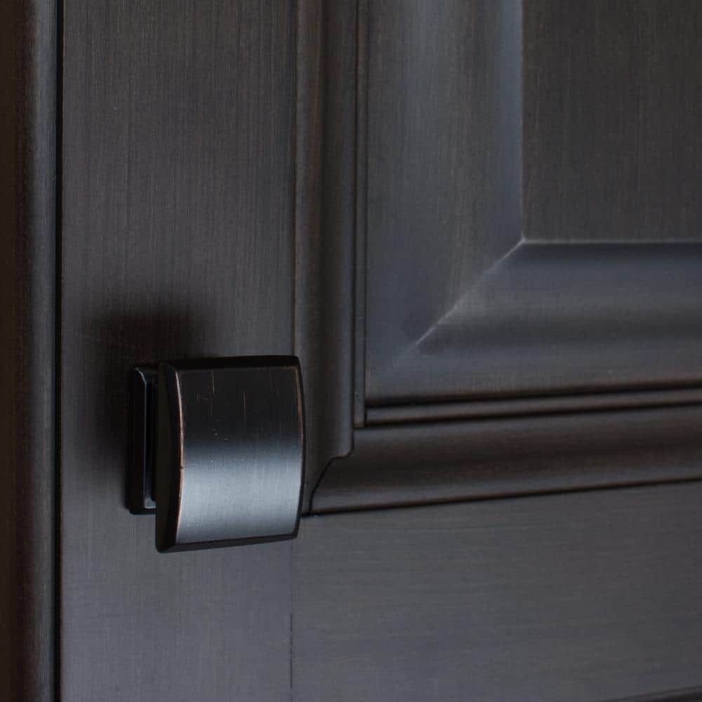 1-1/4 in. Oil Rubbed Bronze Domed Convex Square Cabinet Knob (10-Pack) - Hercitys