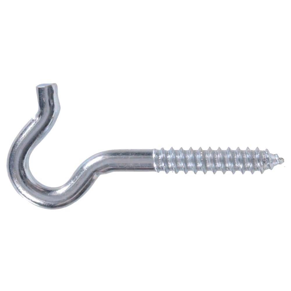 3/8 x 10 in. Zinc-Plated Heavy Duty Screw Hook (5-Pack) - Hercitys