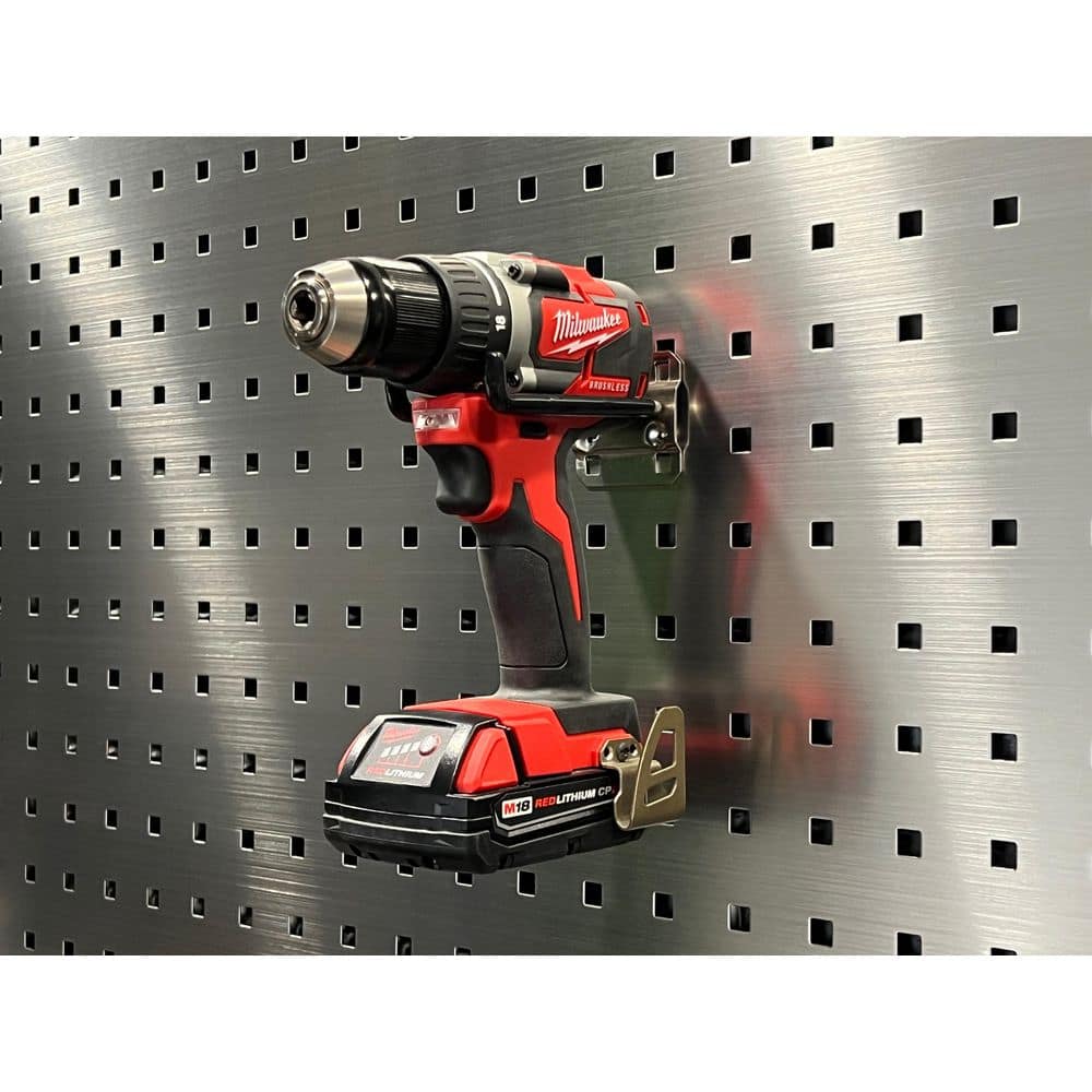 4 in. D Double Rod 90° Bend 1/4 in. Dia Vinyl Dipped Stainless Steel Pegboard Hook for SS LocBoard (2-Pack) - Hercitys