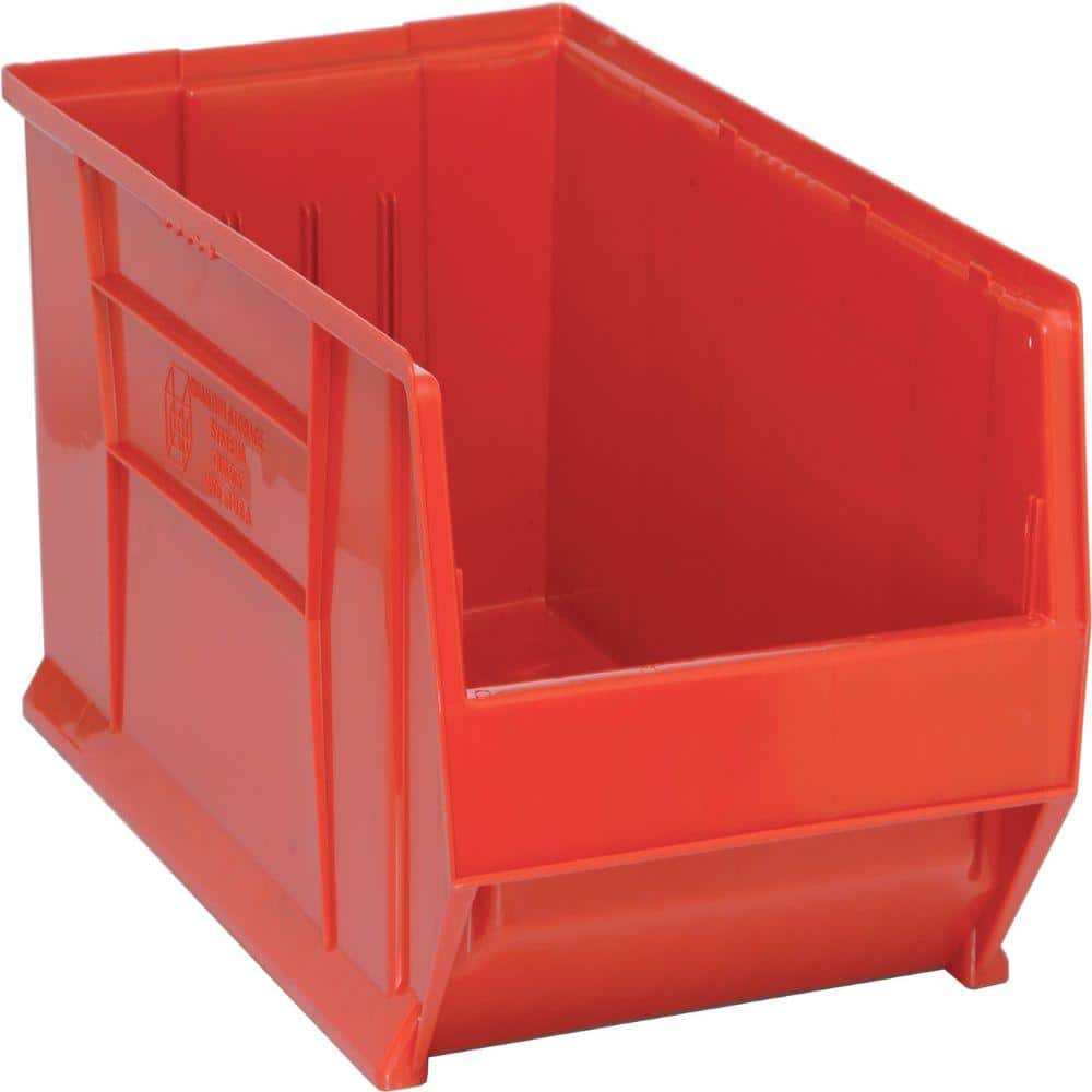30 in. Quantum Hulk 28 Gal. Storage Tote in Red (1-Pack) - Hercitys