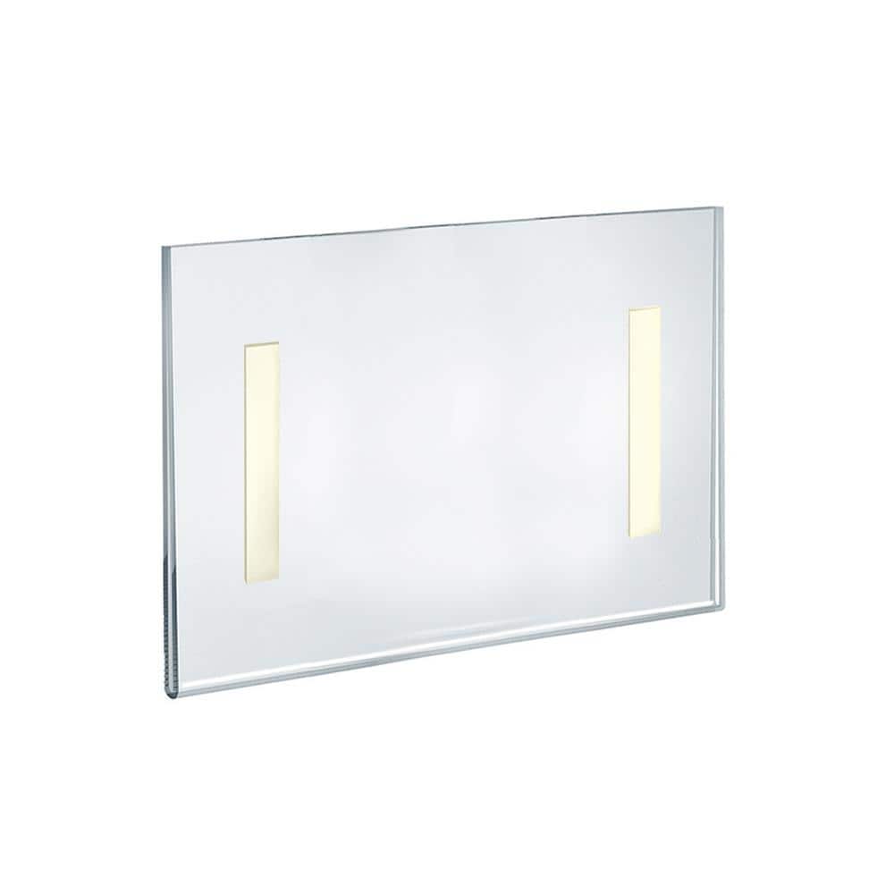 11 in. W x 8.5 in. H Acrylic Clear Wall U-Frame with Adhesive Tape (10-Pack) - Hercitys